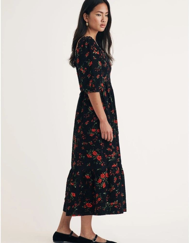 Elsa Square Neck Midi Dress