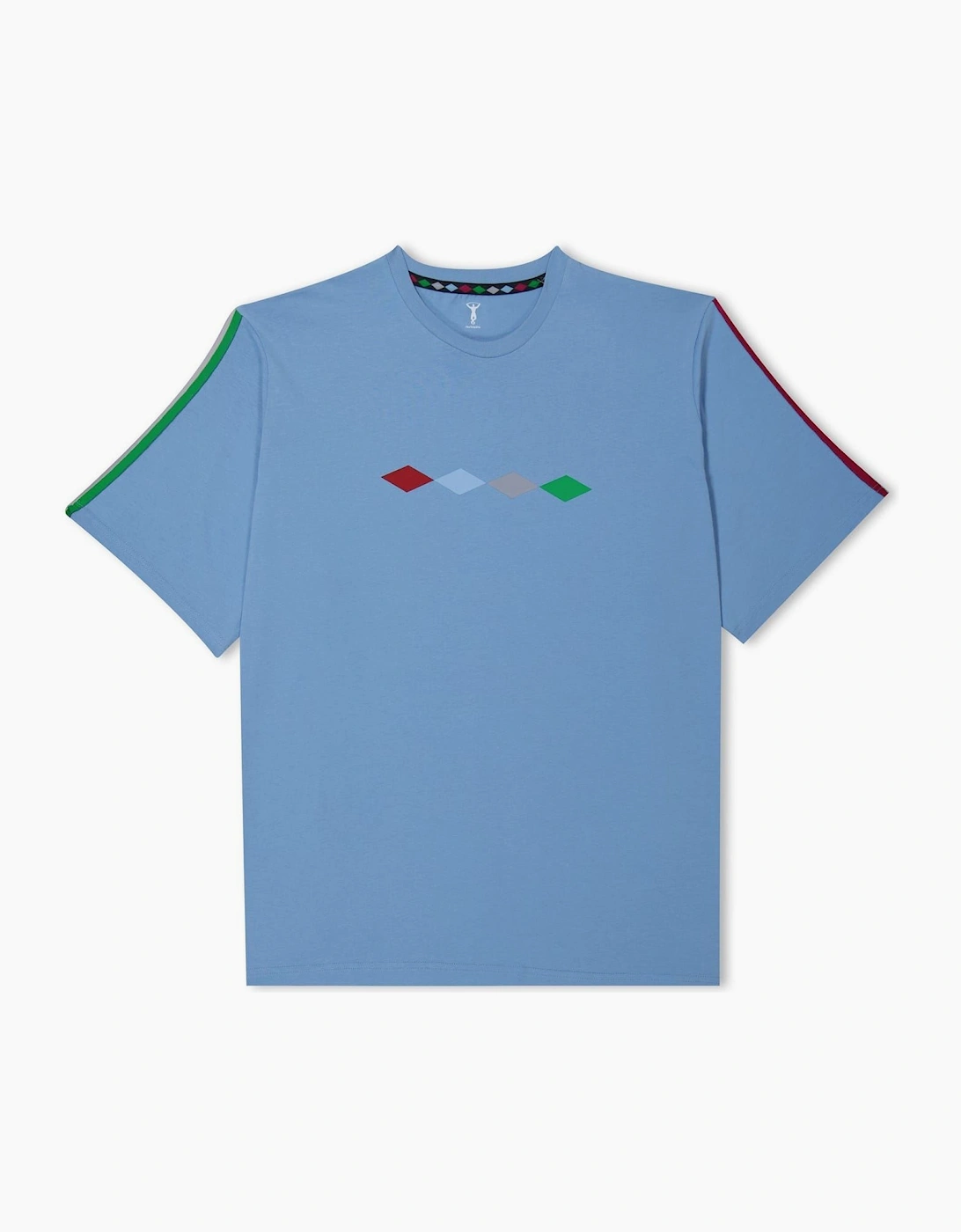 Castore Men's Blue Harl Crew Neck Regular Fit T-Shirt  40 L