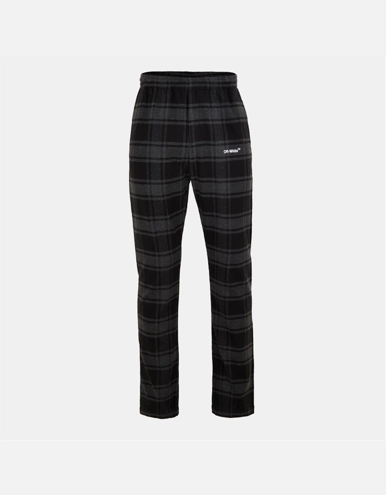 Plaid Patterned Straight Trousers
