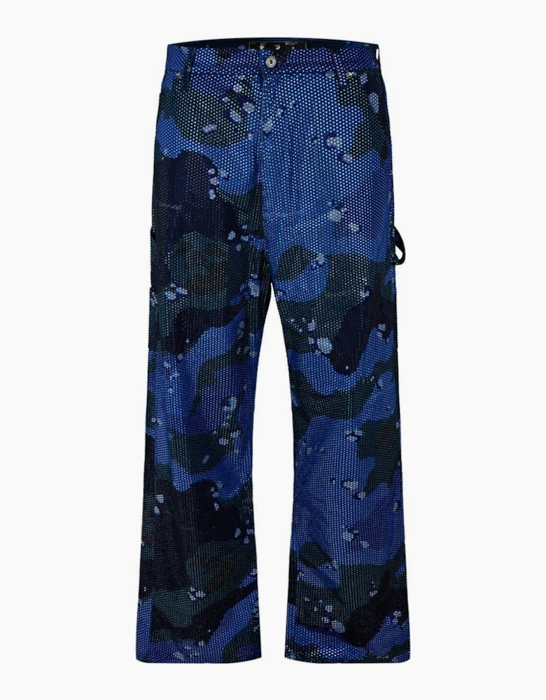 Camo Side Pocket Slim Cargo Pants