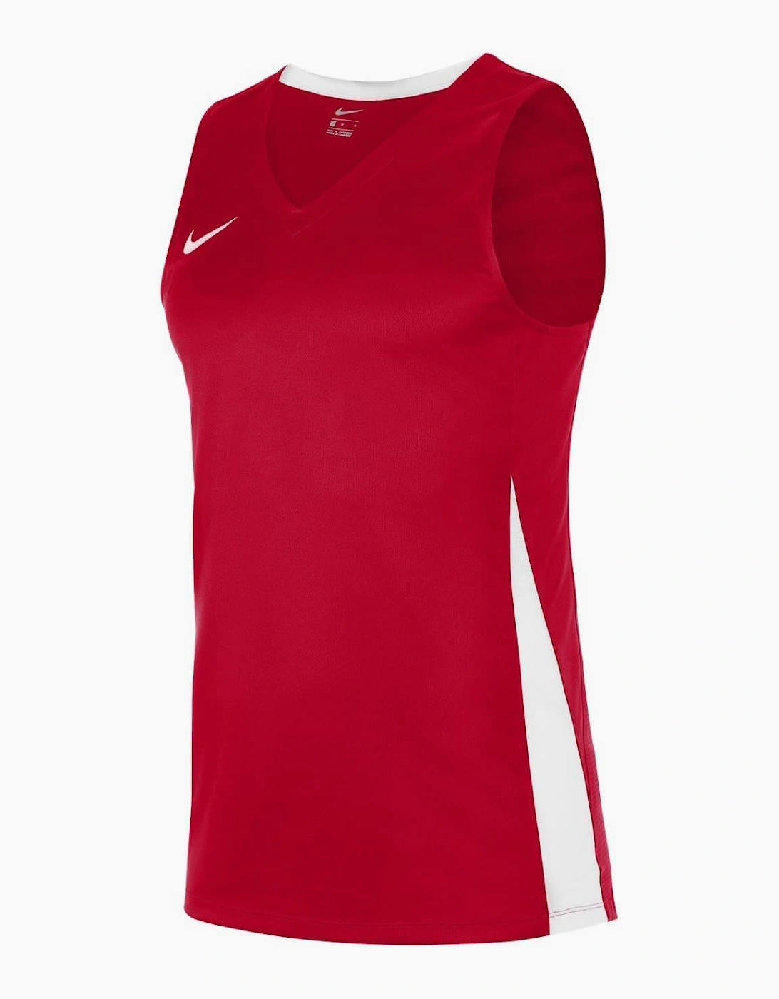 Nike Men's Red V-Neck Sleeveless Jersey Tank - Size: L