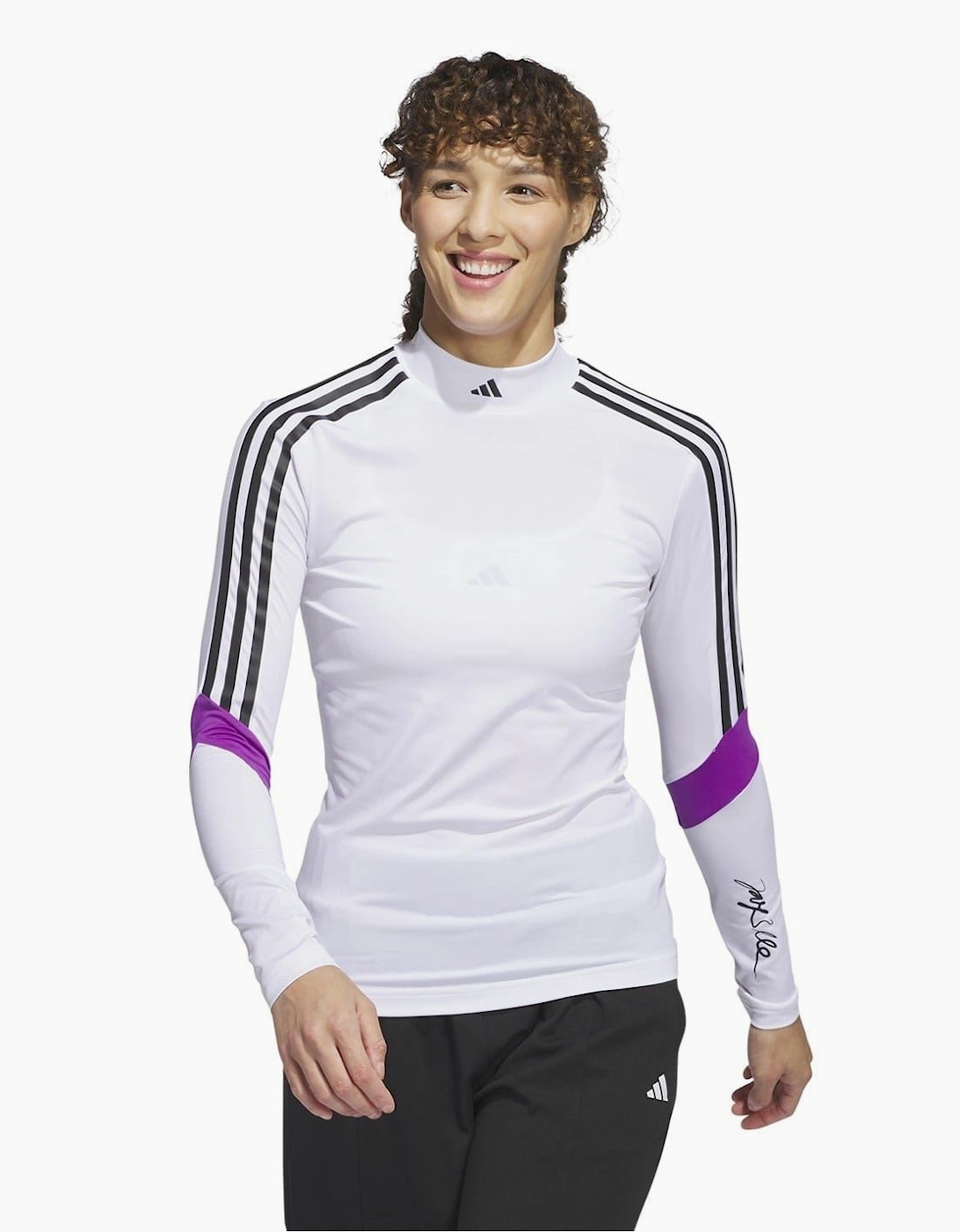 Mock Neck Long Sleeve Slim Fit Jersey Top