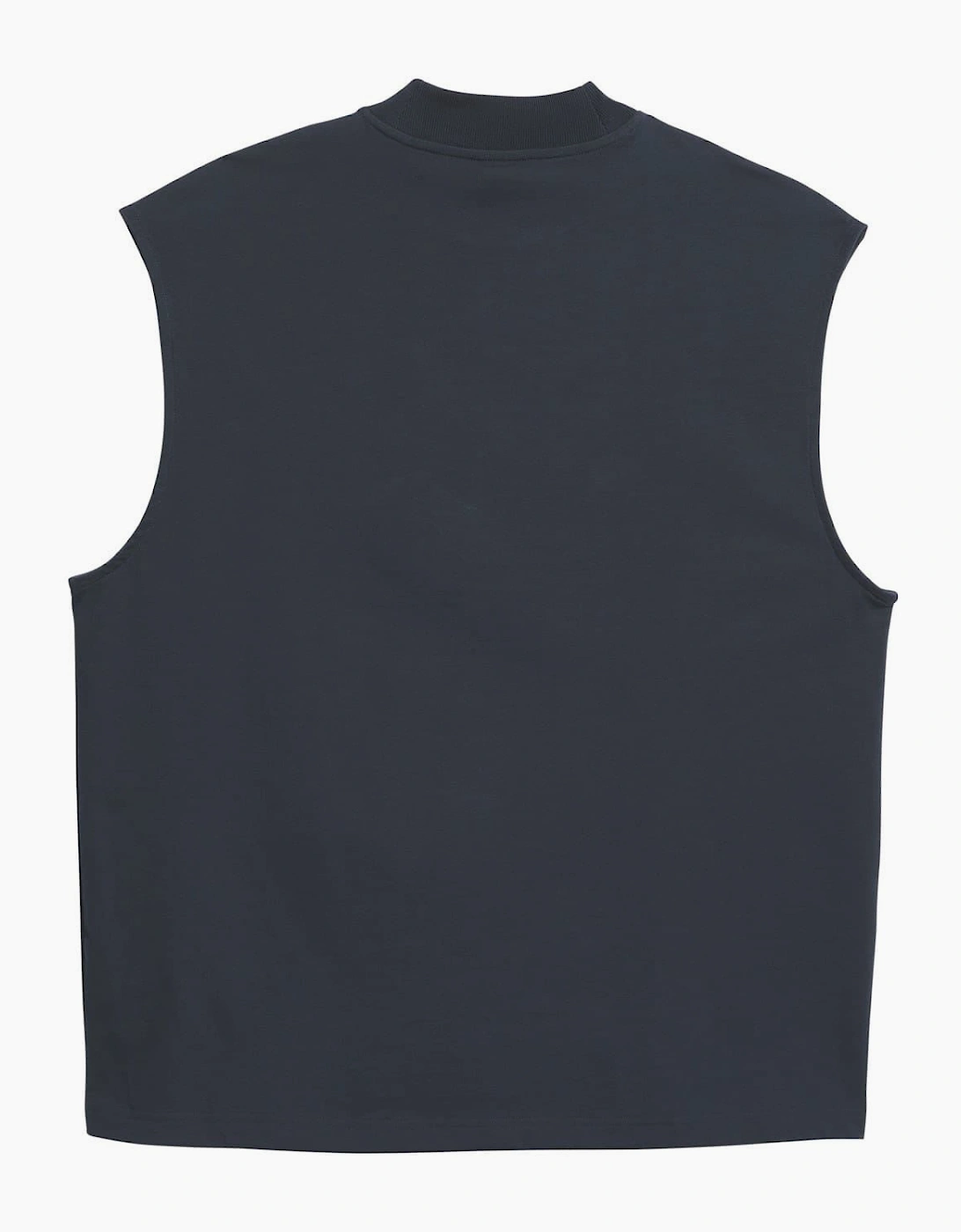 Adi Printed Logo Mock Neck Sleeveless Box Tank