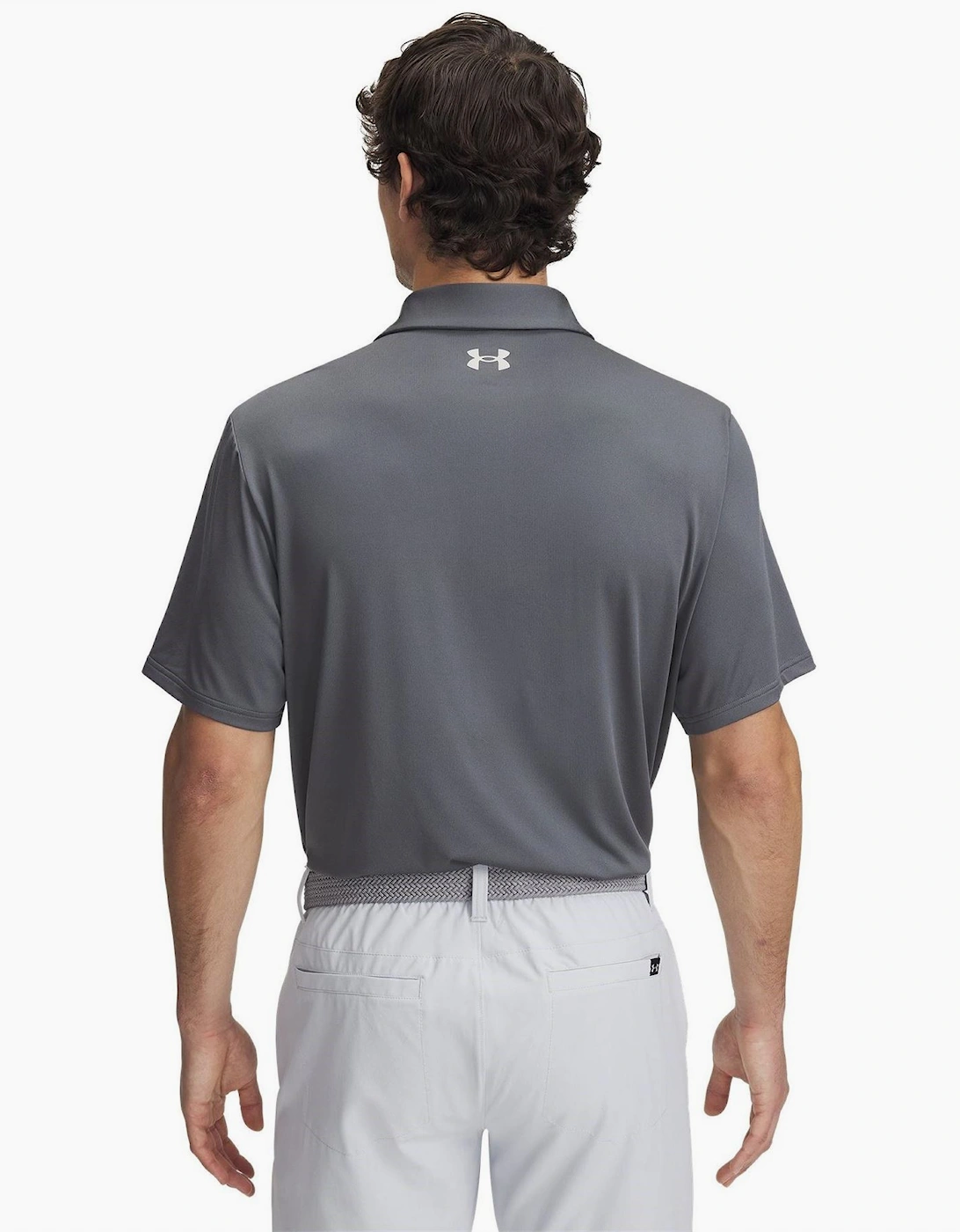 Stripe Short Sleeve Performance Polo Shirt