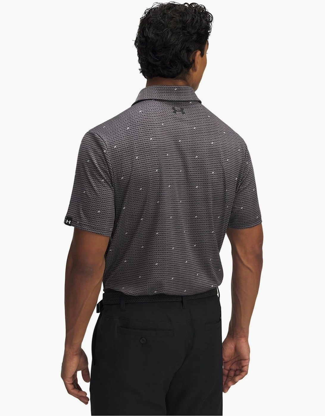 Printed Short Sleeve Performance Polo Shirt