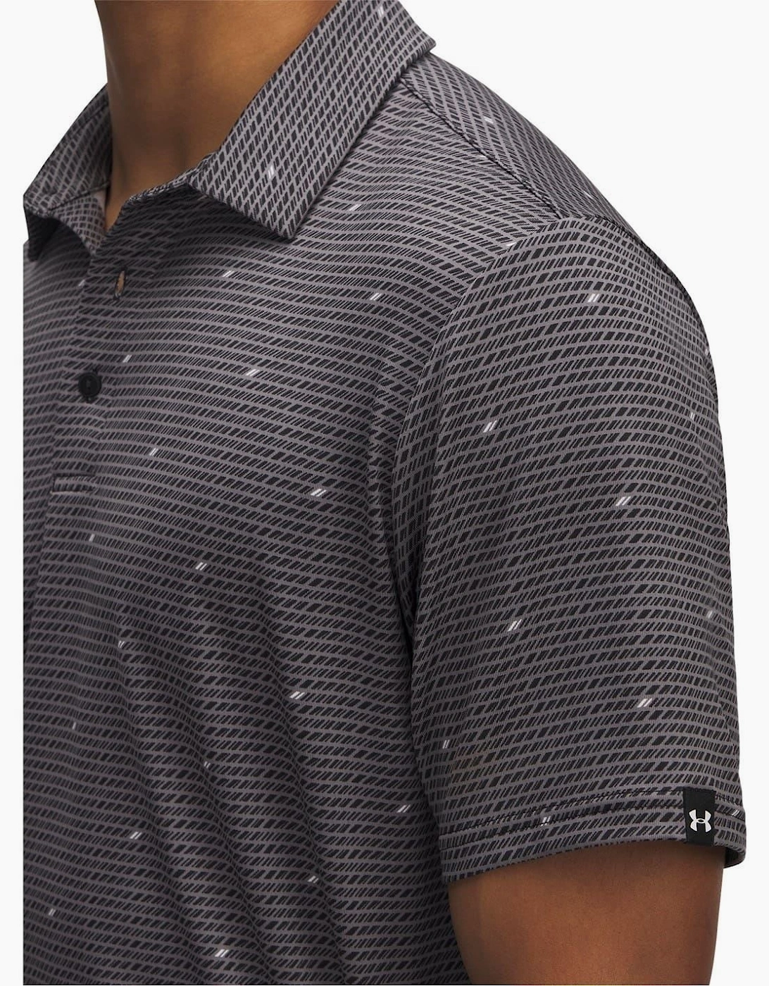 Printed Short Sleeve Performance Polo Shirt