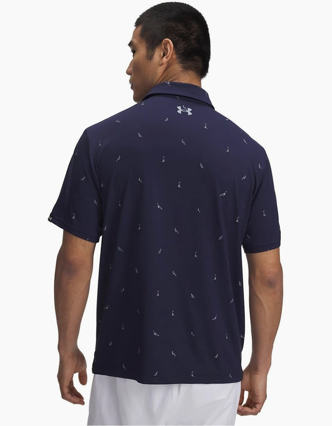 Printed Short Sleeve Performance Polo Shirt