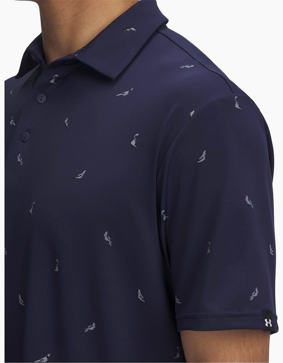 Printed Short Sleeve Performance Polo Shirt