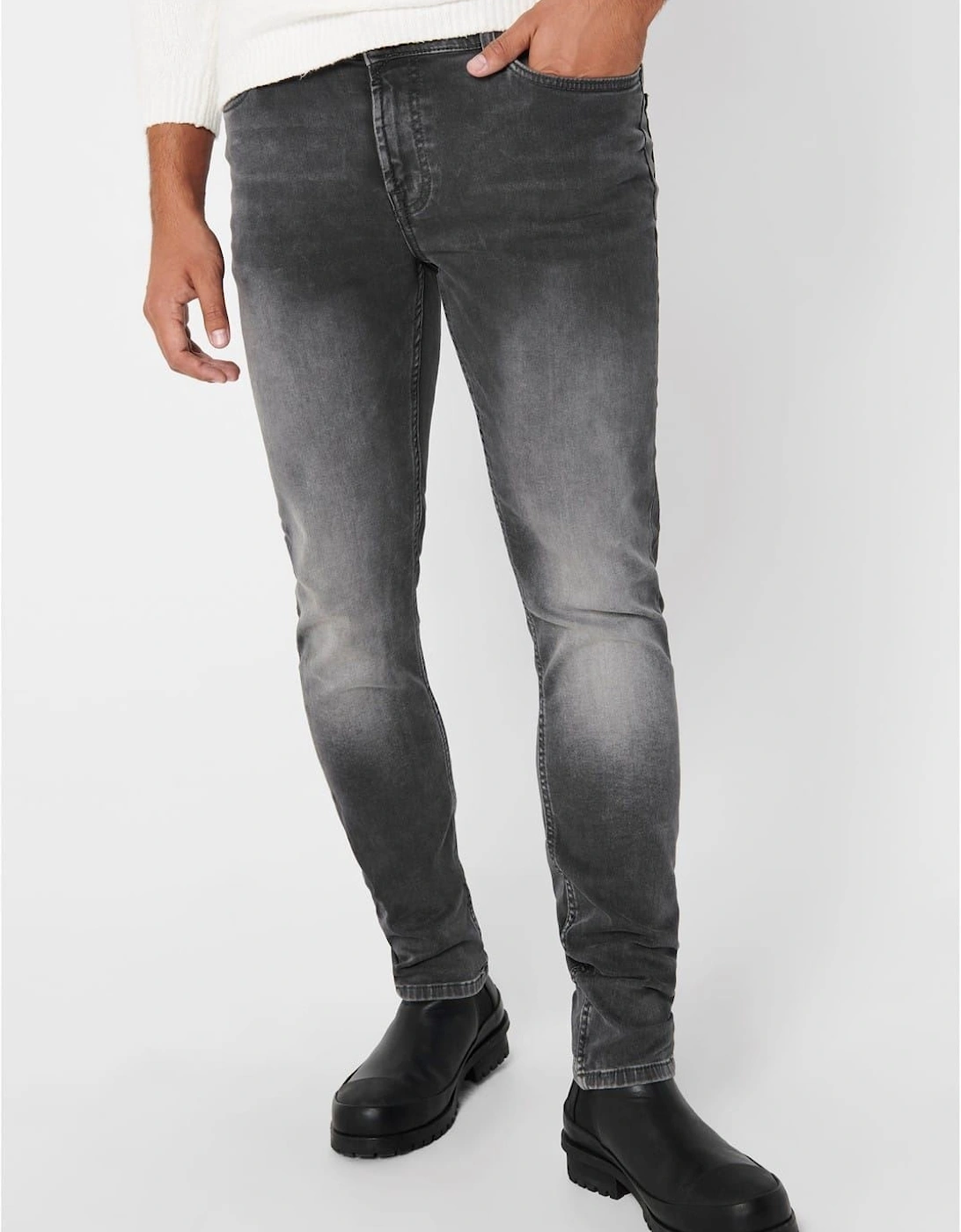 Slim Fit Five Pocket Jeans
