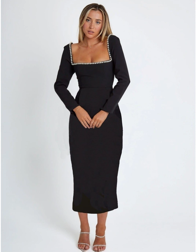 The Ultimate Muse Midi Pearl Dress