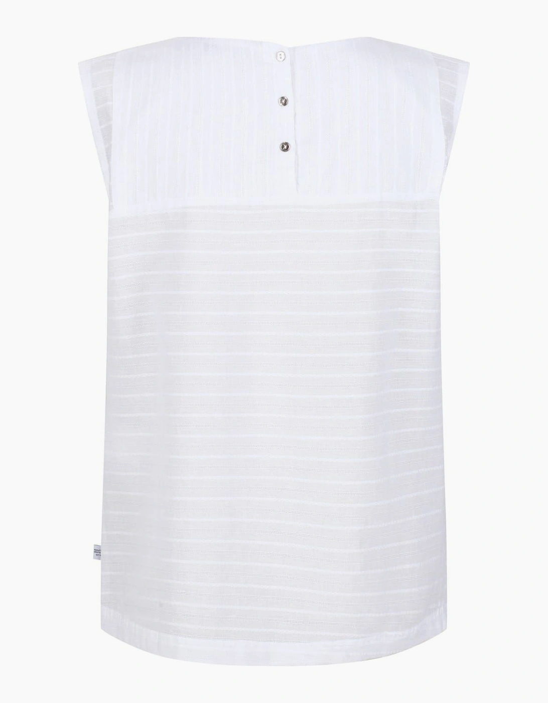 Jewel Neck Sleeveless Shell Blouse