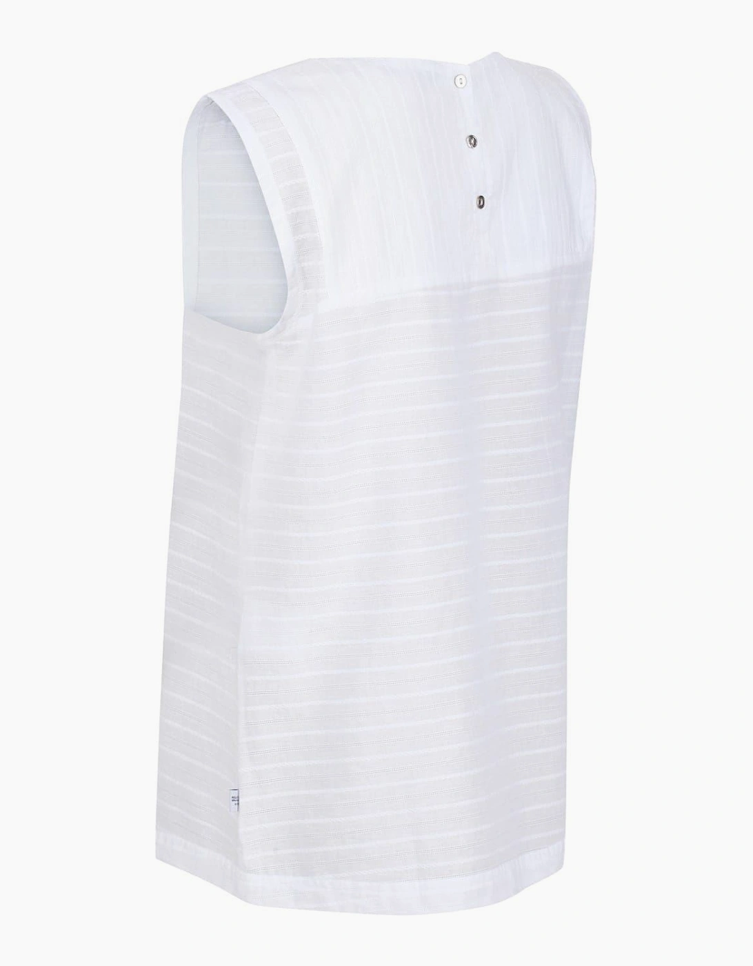 Jewel Neck Sleeveless Shell Blouse