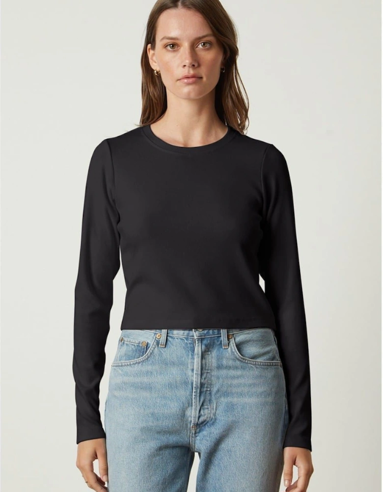 Ribbed Regular Fit Long Sleeve T-Shirt