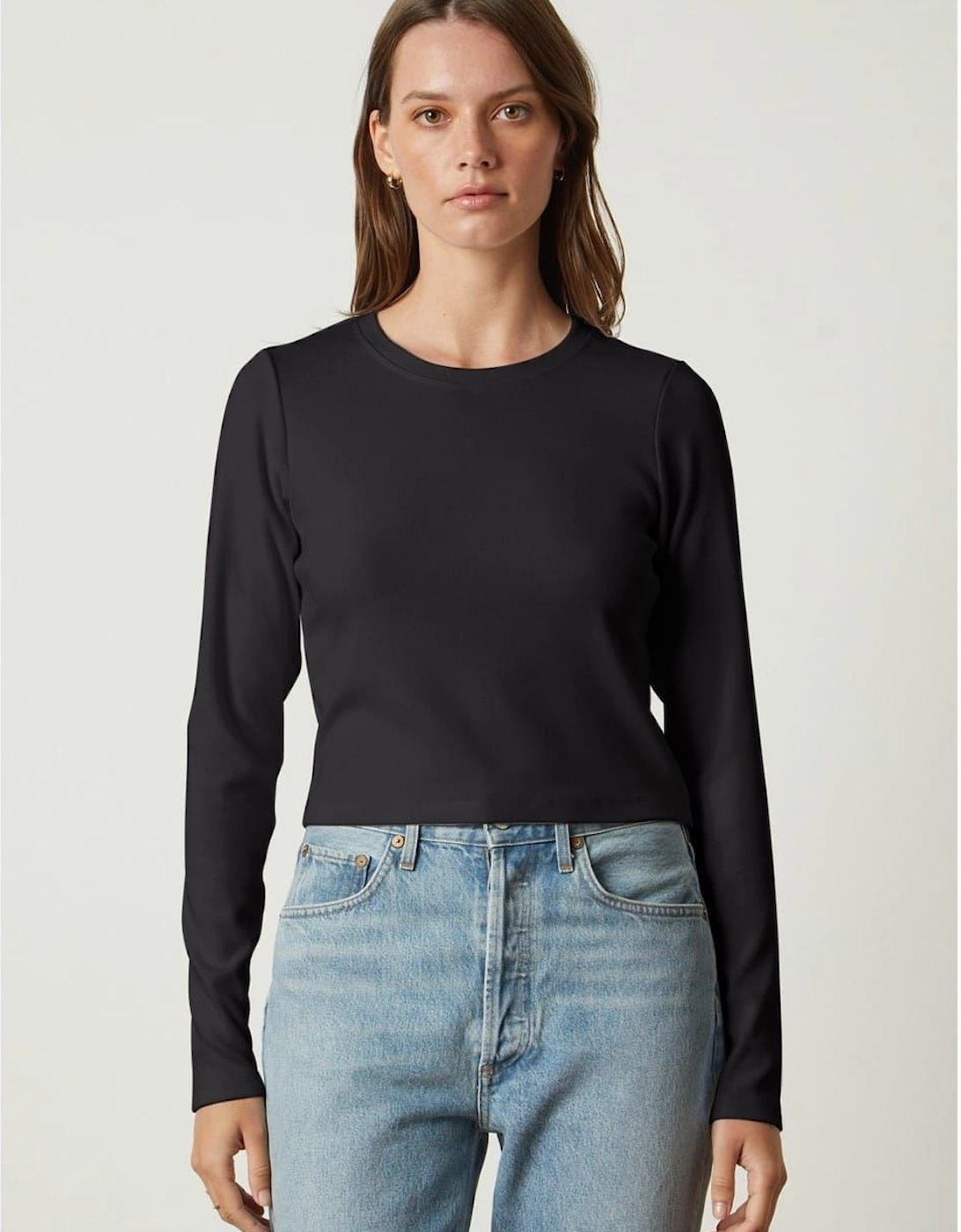 Ribbed Regular Fit Long Sleeve T-Shirt