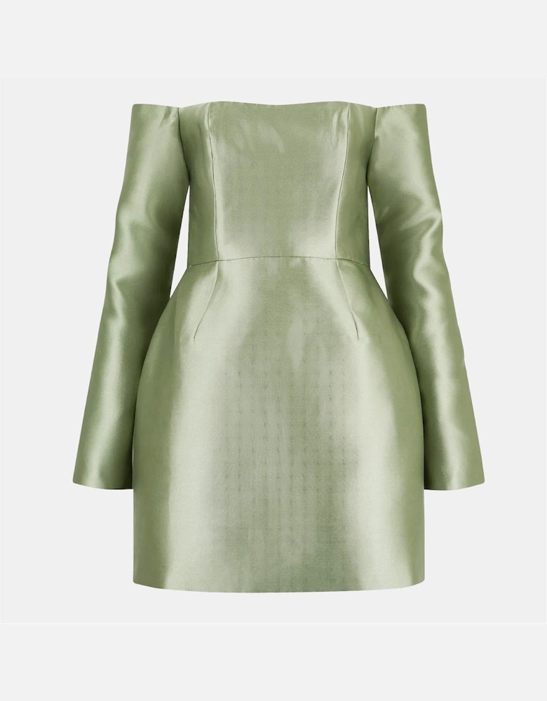 Om The Ultimate Muse Off-The-Shoulder Mini A-Line Dress