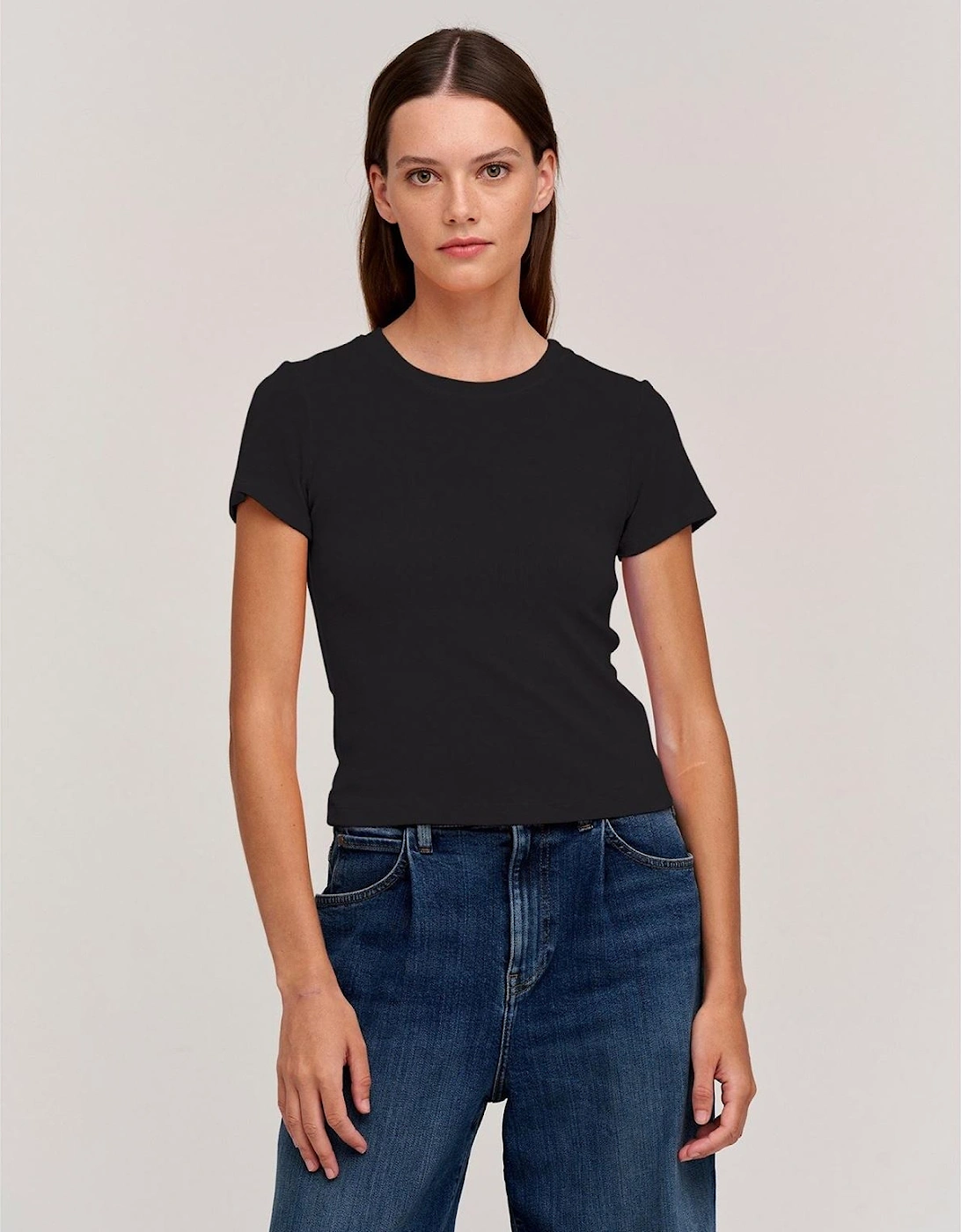 Velvet By Graham And Spencer Women's Black Ribbed Top - Size: 16