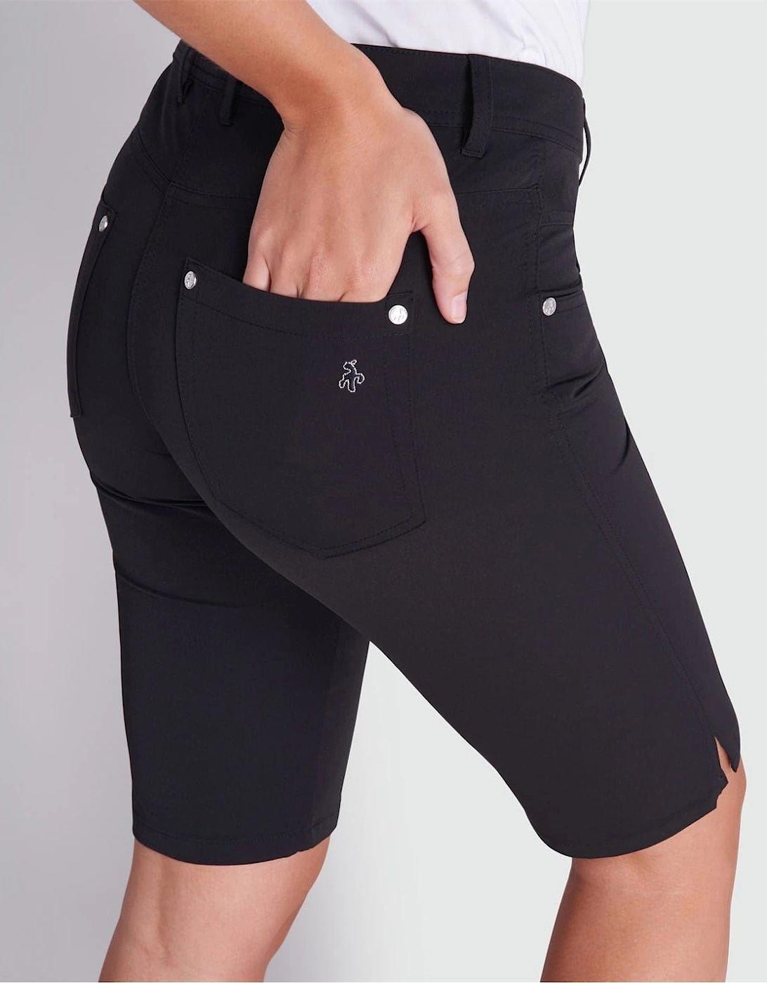 G T Solid Patterned Slim Bermuda