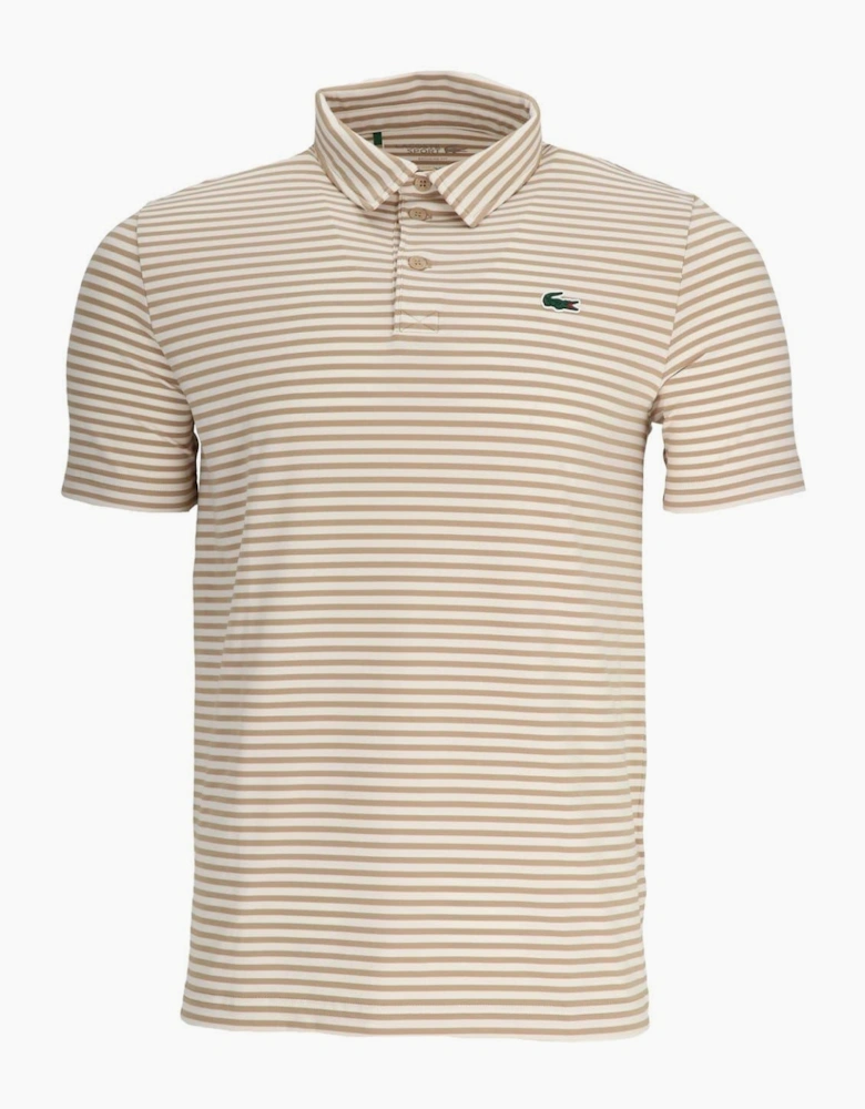 Crocodile Logo Collared Polo Shirt