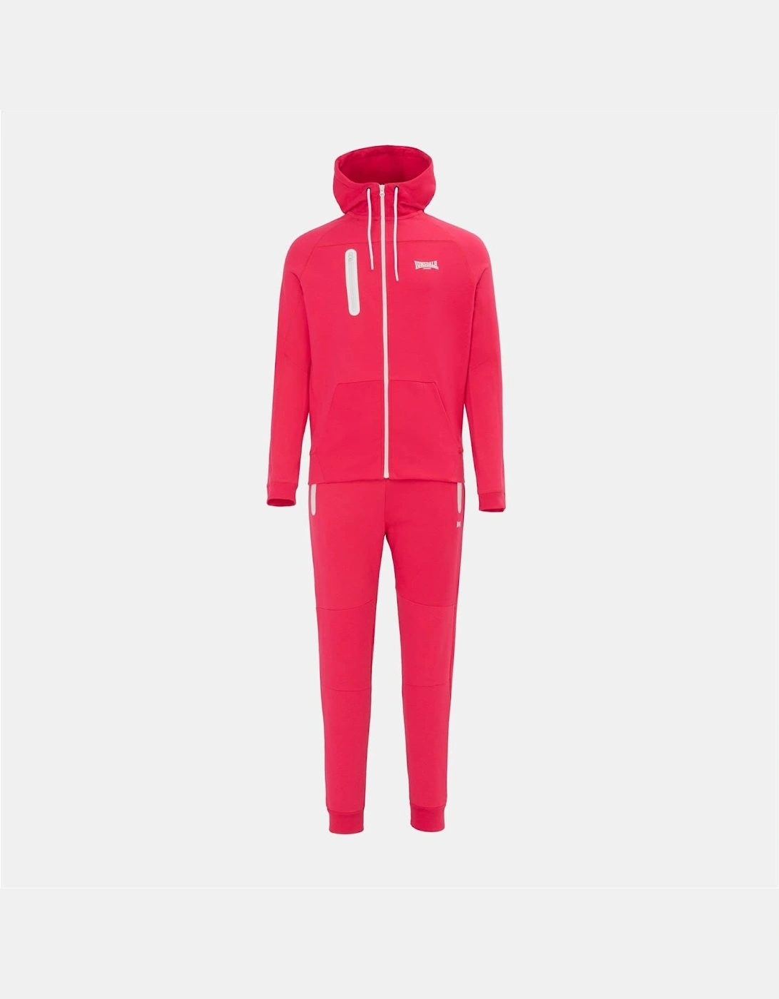 Lonsdale Men's Red Tracksuit - Size: Regular/36