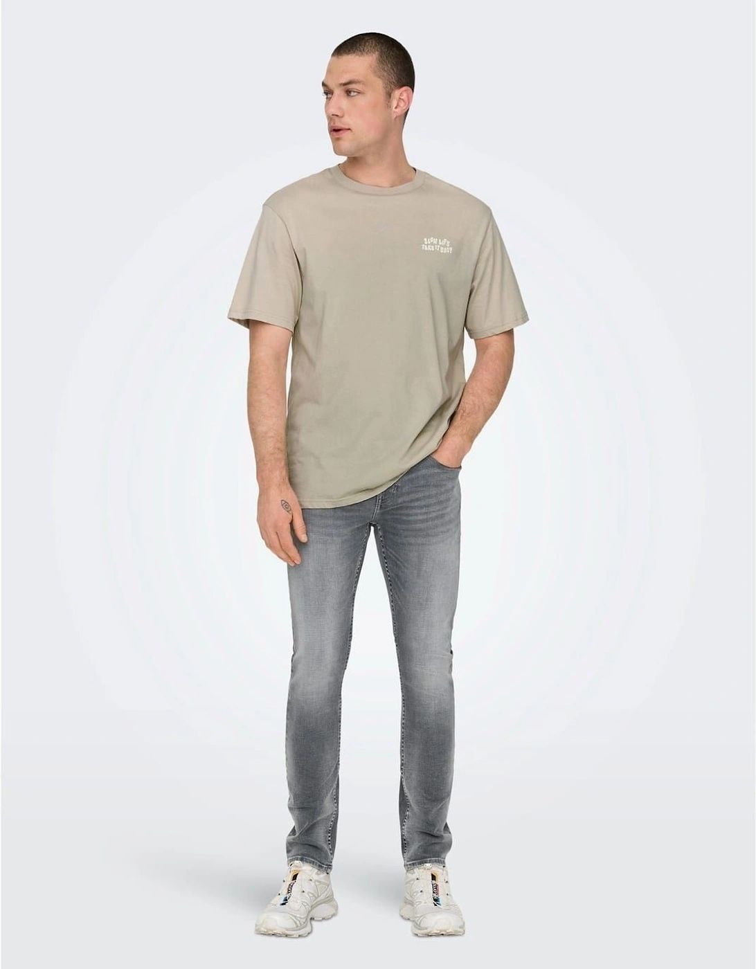 Five Pocket Design Slim Fit Jeans
