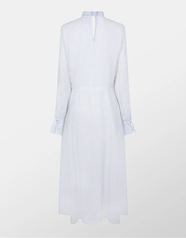 High Neck Maxi A-Line Dress