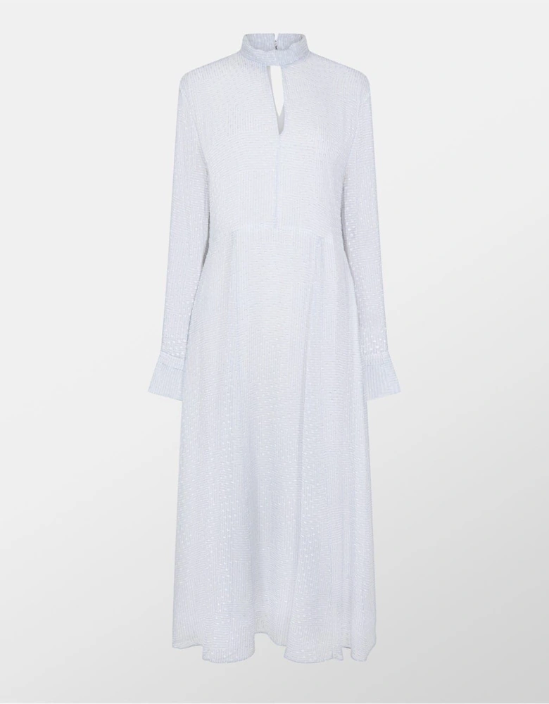 High Neck Maxi A-Line Dress