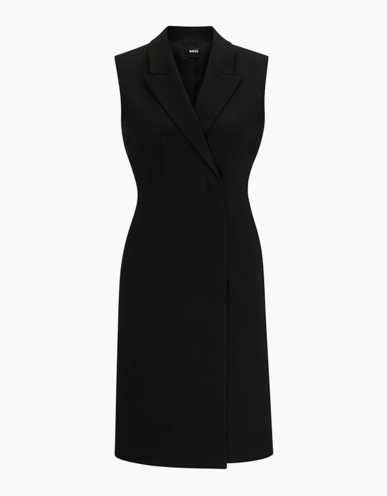V-Neck Knee Length Wrap Dress