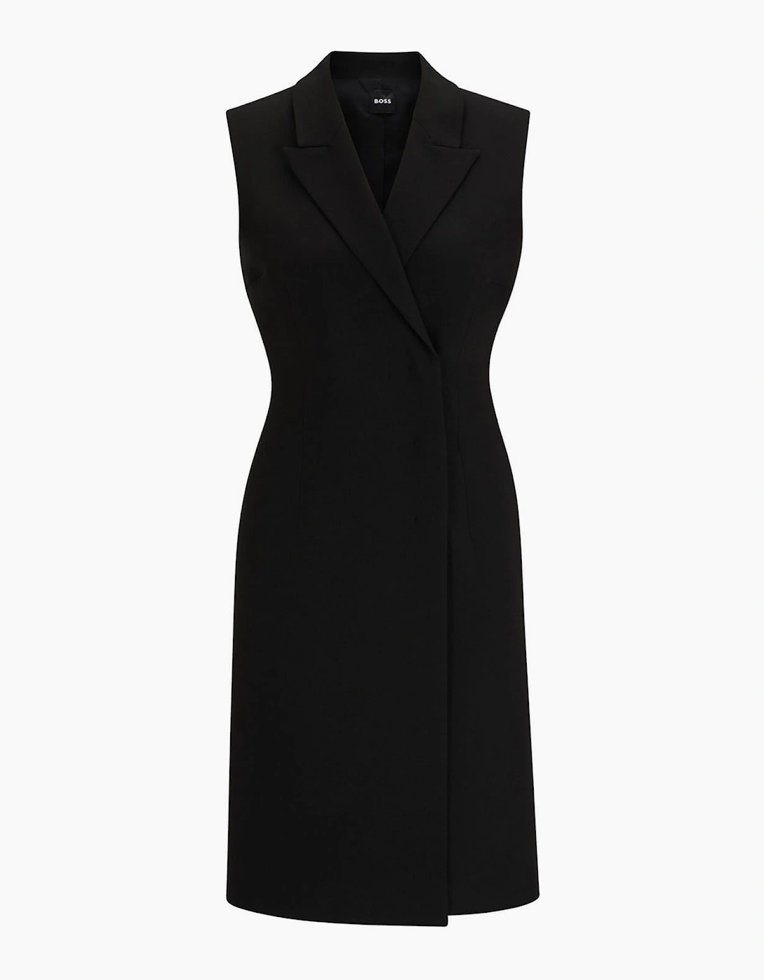 V-Neck Knee Length Wrap Dress