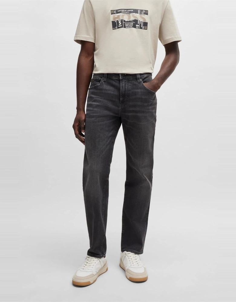 Slim Fit Five Pocket Design Jeans