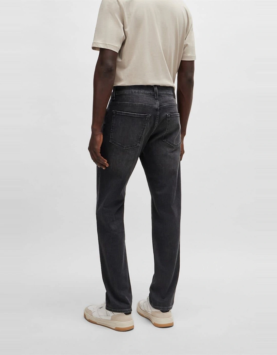 Slim Fit Five Pocket Design Jeans