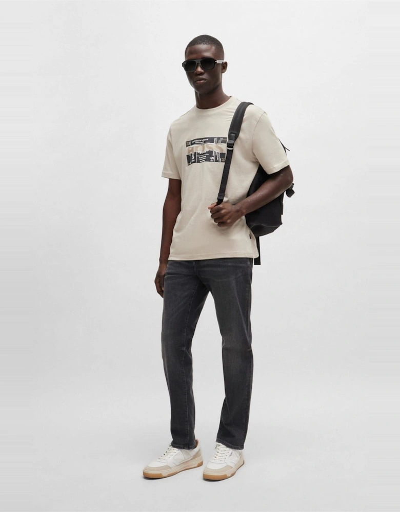 Slim Fit Five Pocket Design Jeans
