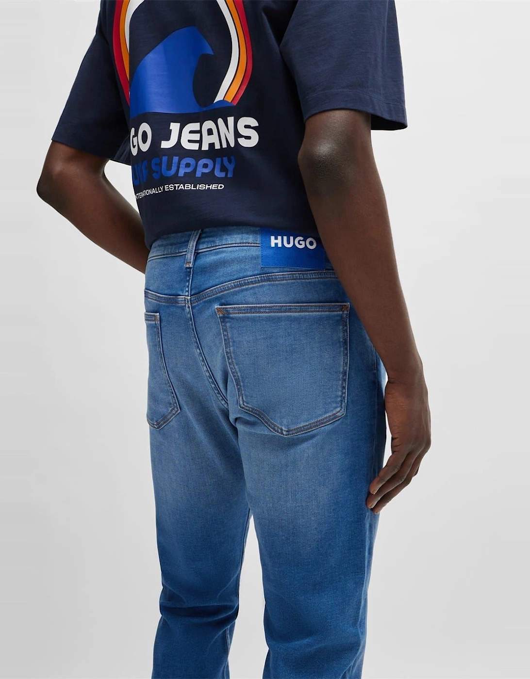 Five Pocket Design Slim Fit Jeans