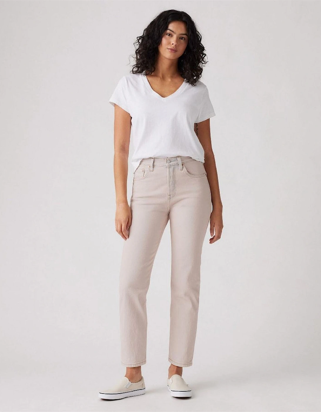 Levis Women's Pink Levi's Cropped Jeans - Size 27 L30