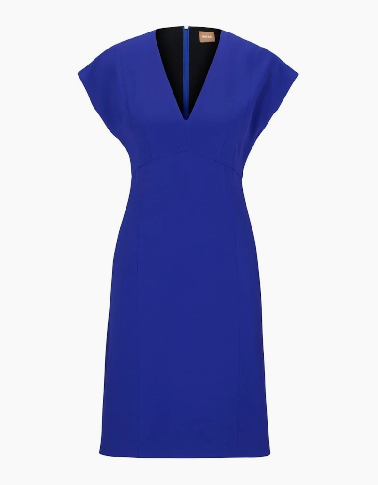 Debrany V-Neck Knee Length A-Line Dress