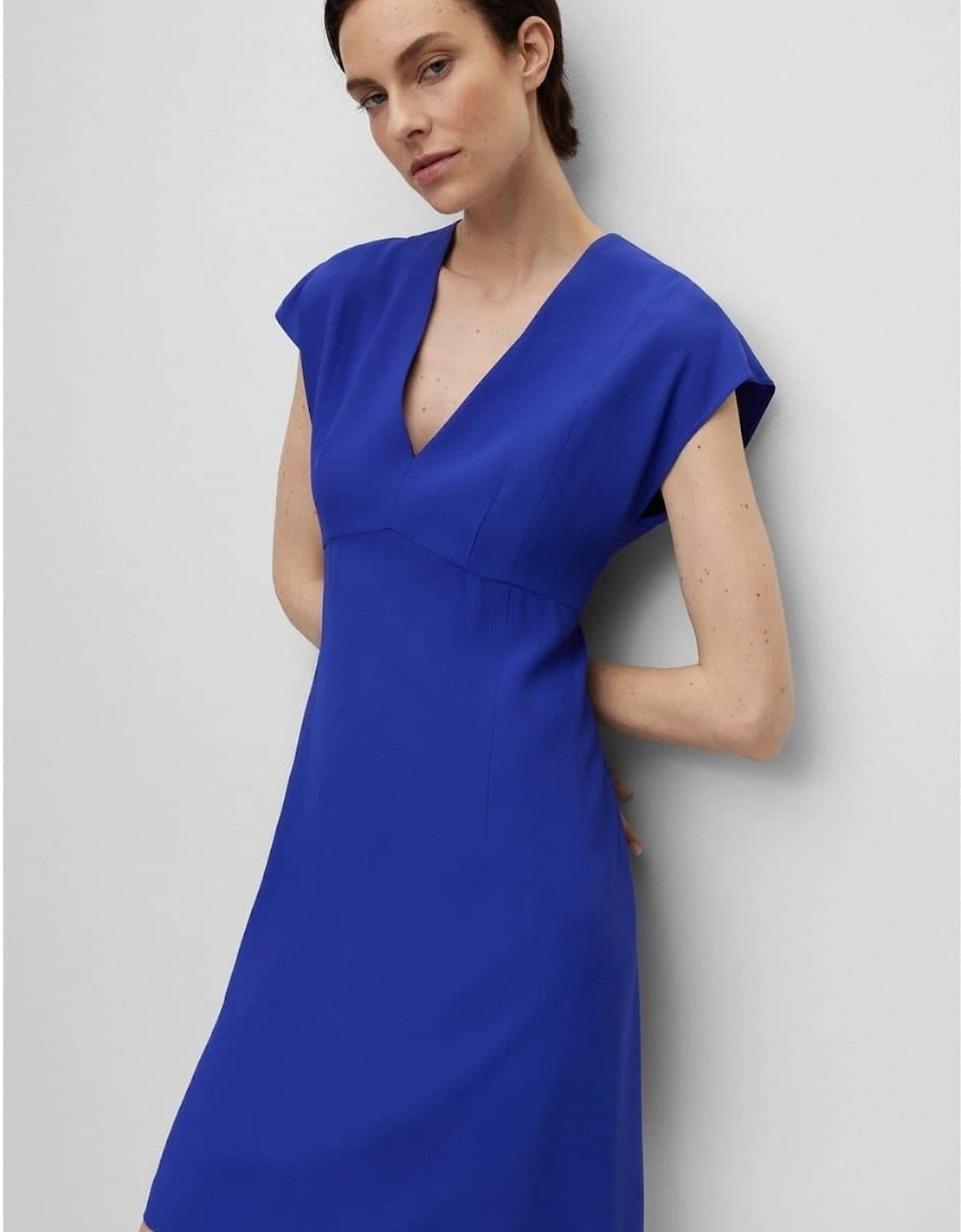 Debrany V-Neck Knee Length A-Line Dress