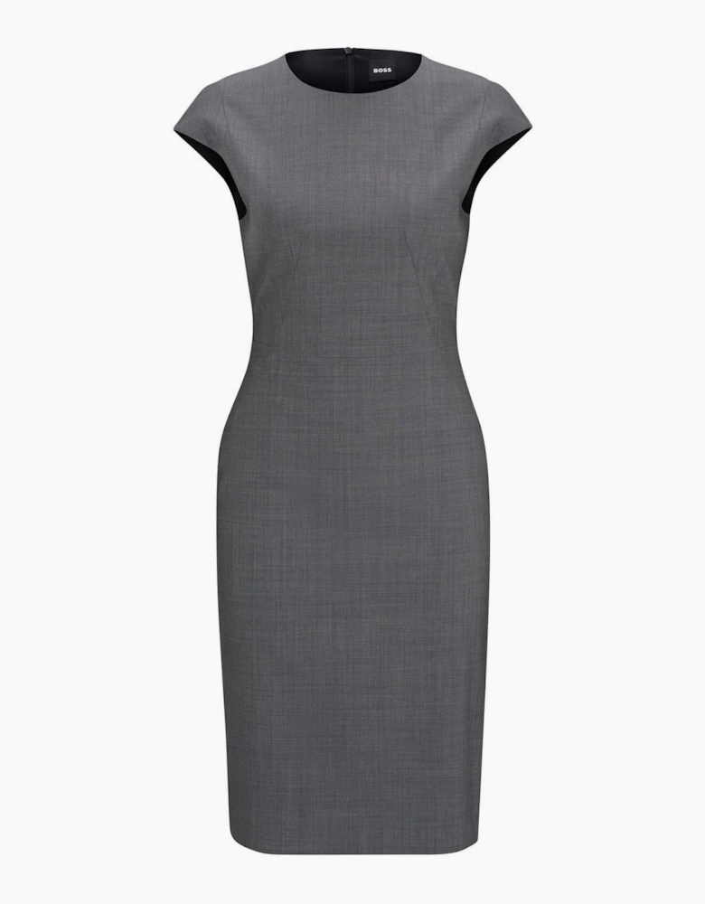 Dironah Crew Neck Knee Length Sheath Dress