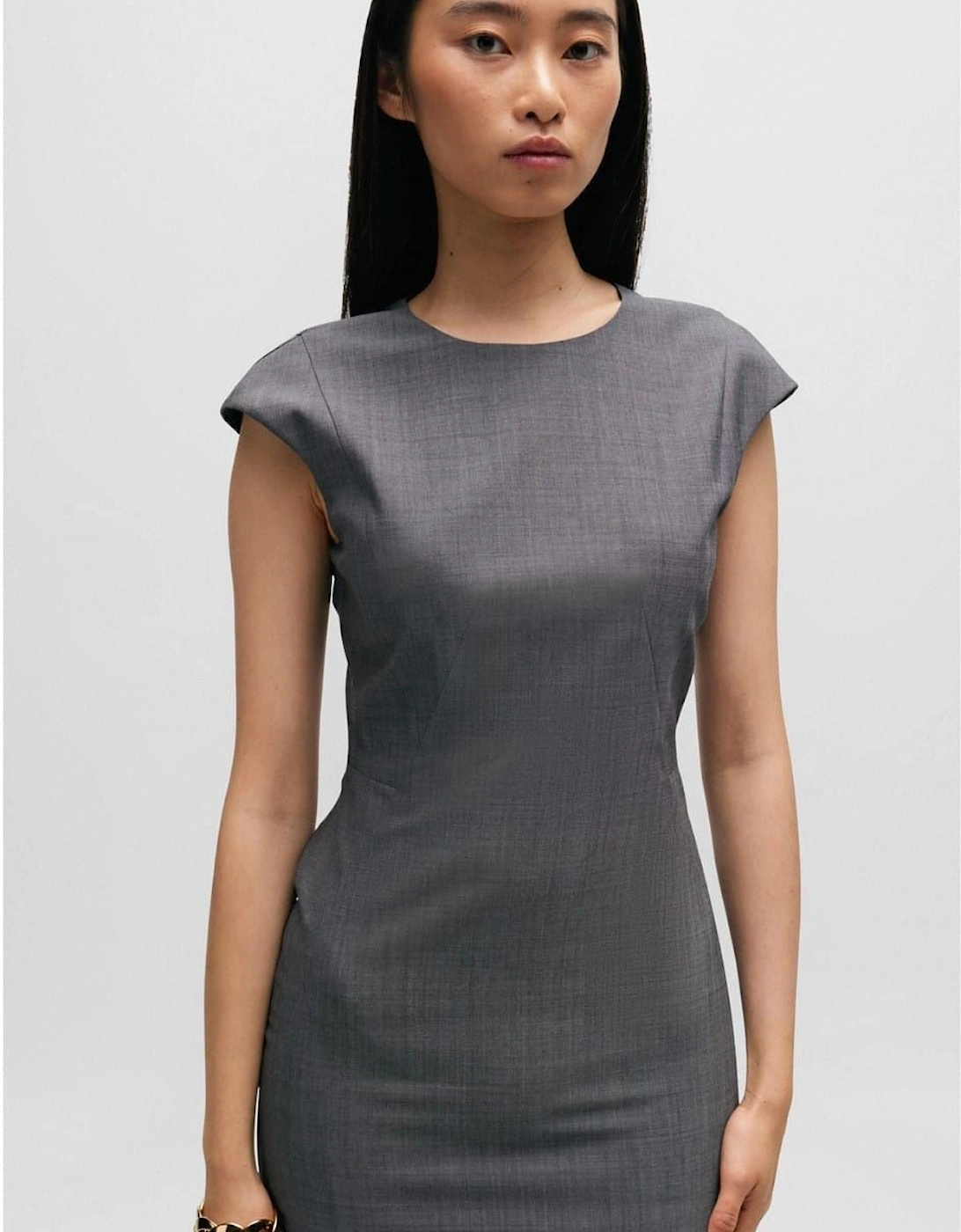 Dironah Crew Neck Knee Length Sheath Dress