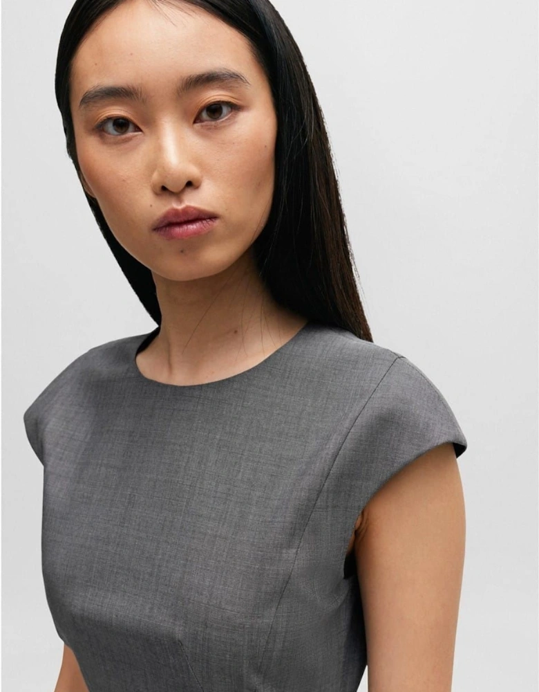 Dironah Crew Neck Knee Length Sheath Dress