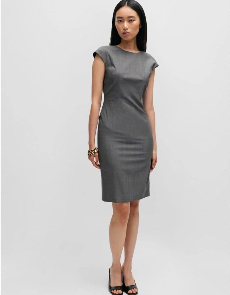 Dironah Crew Neck Knee Length Sheath Dress