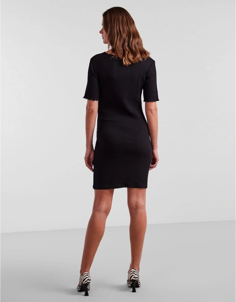 Nukisa V-Neck Mini Bodycon Dress