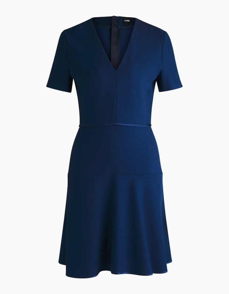 Dirosa V-Neck Short Sleeve Knee Length Dress
