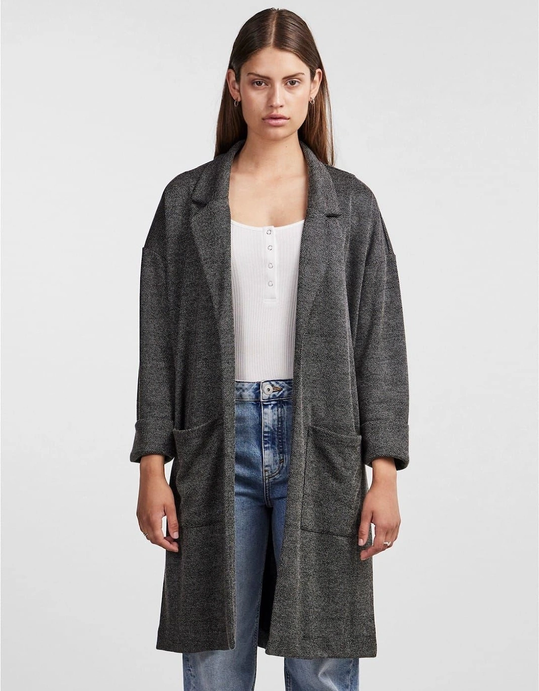 Notched Neck Relaxed Fit Coat, 6 of 5