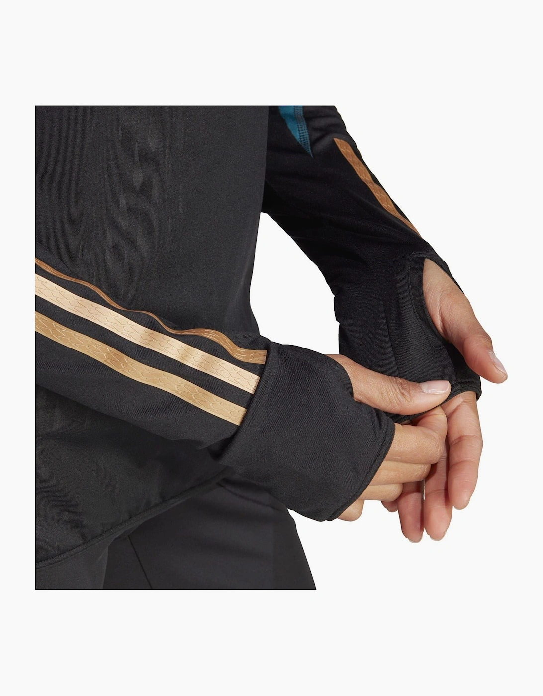 Athletic Slim Fit Zip Neck Top