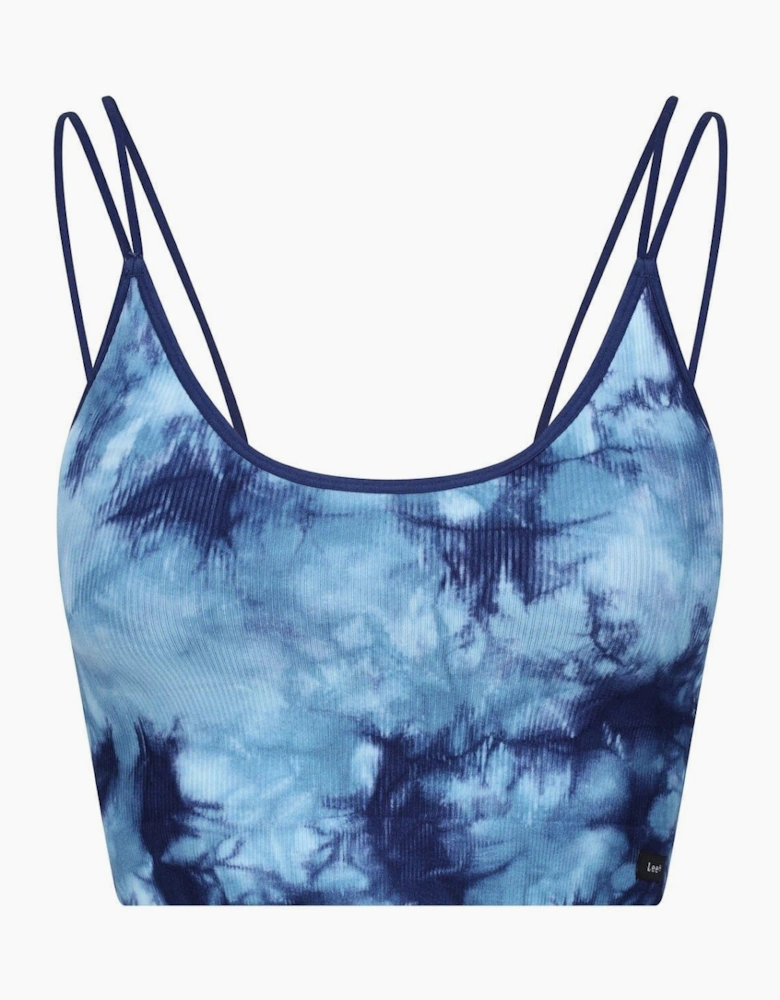 Iva Cropped Spaghetti Strap Bra
