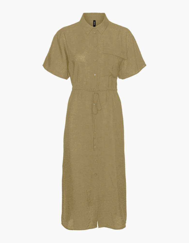 Iris Collared Neck Shirtdress