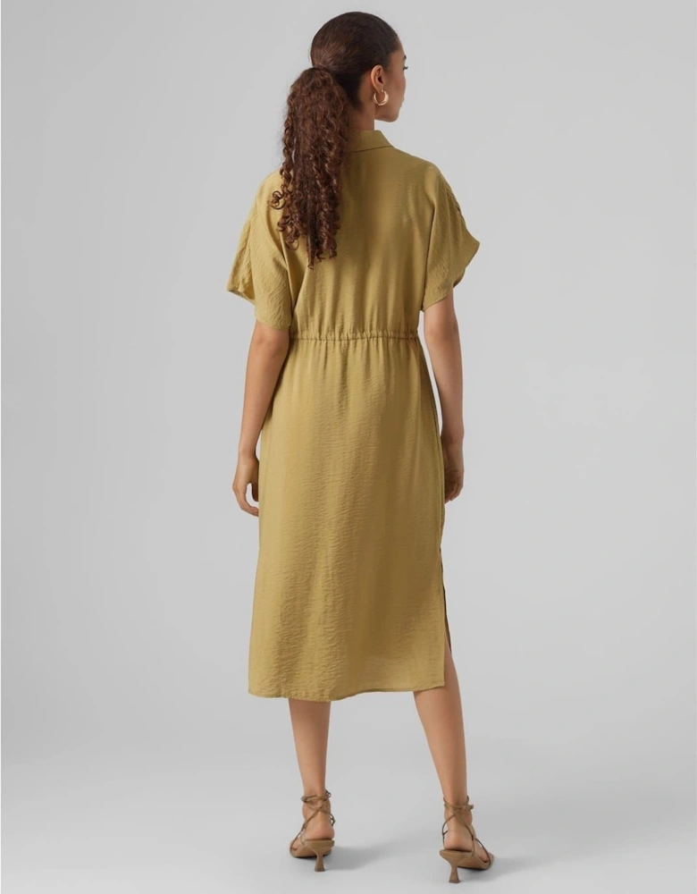 Iris Collared Neck Shirtdress
