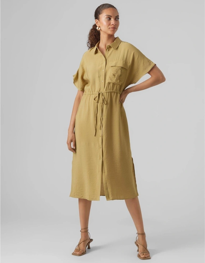 Iris Collared Neck Shirtdress