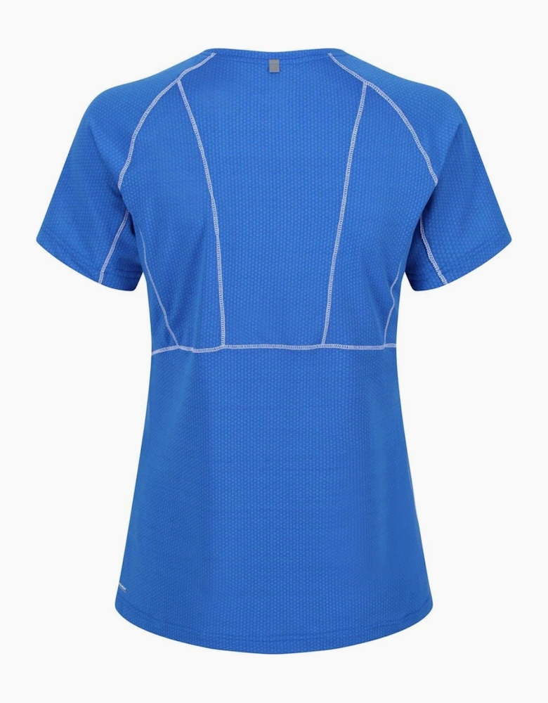 Stitched Detail Scoop Neck Raglan Sleeve Jersey T-Shirt