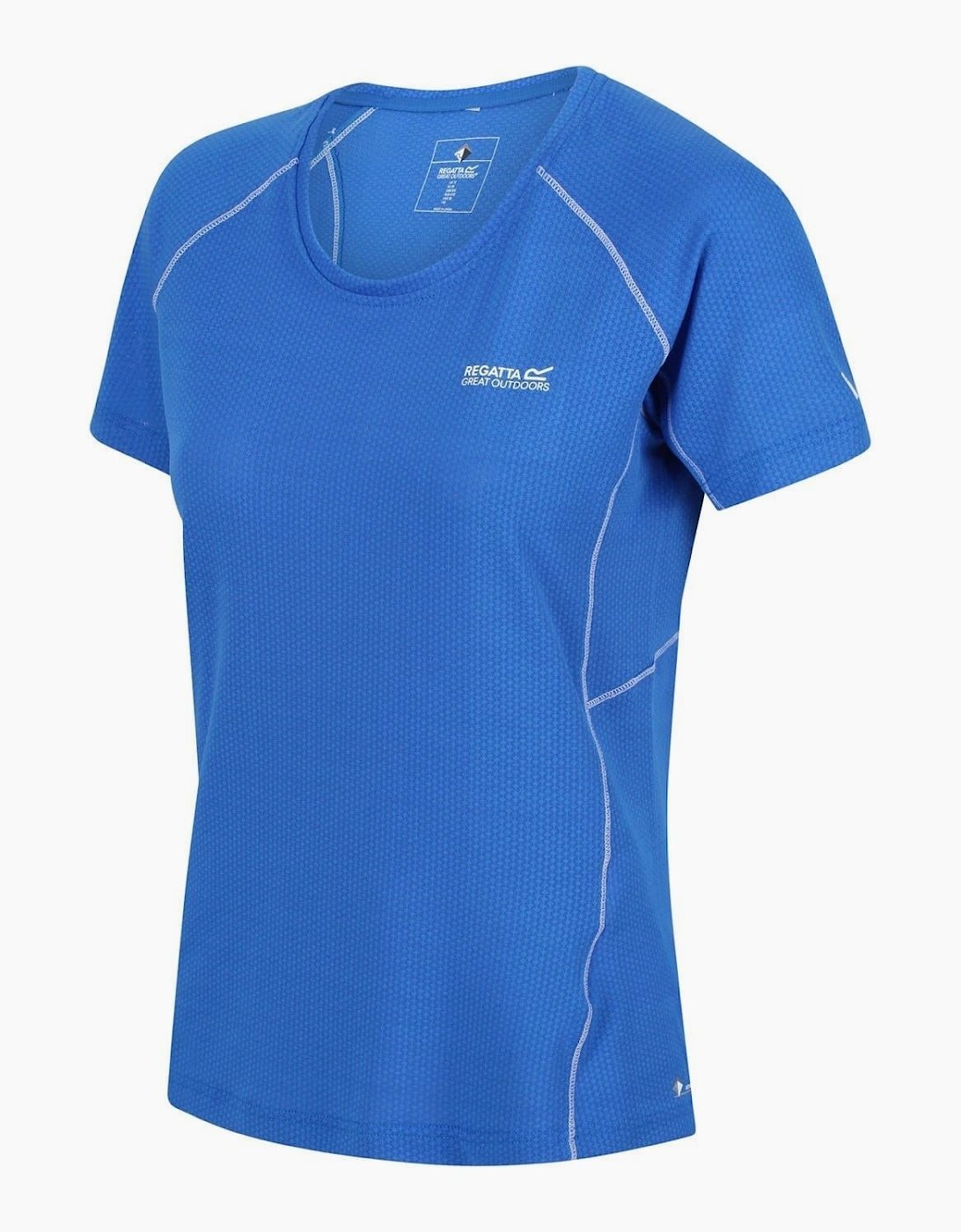 Stitched Detail Scoop Neck Raglan Sleeve Jersey T-Shirt