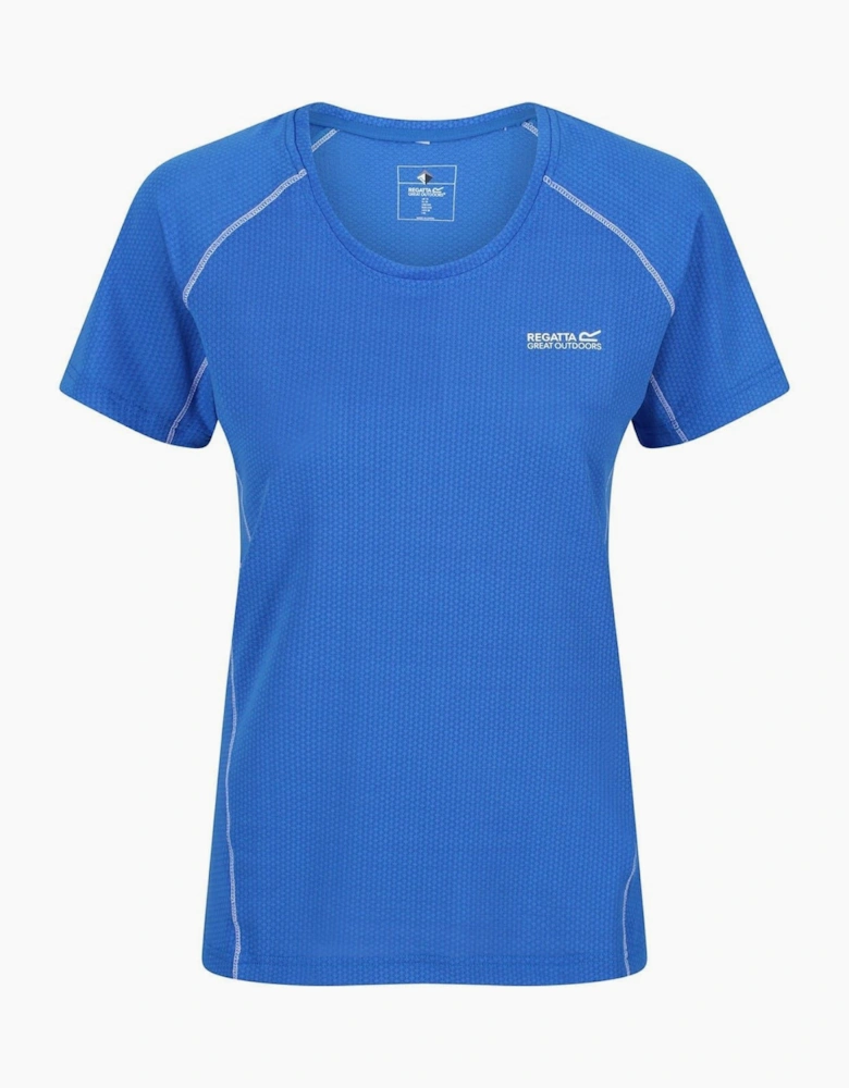 Stitched Detail Scoop Neck Raglan Sleeve Jersey T-Shirt